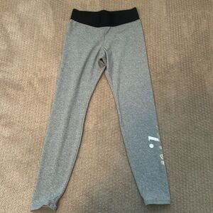 Nike gray leggings with black waistband - size adult Medium